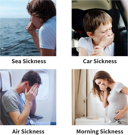 KONGDY 晕动病腕带，适用于游轮的晕船腕带，防恶心腕带，成人儿童旅行自然缓解恶心腕带，10 个