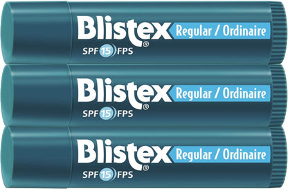 Blistex Regular Lip Balm Value Pack 3 count & Mint Lip Balm Twin Pack 2 count