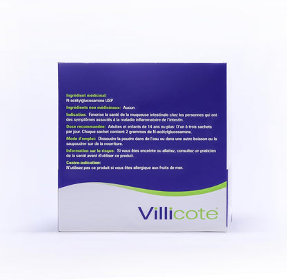 Wellesley Therapeutics Villicote, Restores Gut Integrity, Digestive Comfort, Soothes Abdominal Discomfort, Non-GMO, Gluten-Free, Dairy-Free, 120g, 60 sachets