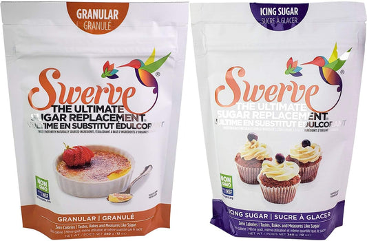 SWERVE Sweetener Bakers Bundle, Granular and Confectioners Combo Pack, 680 Grams