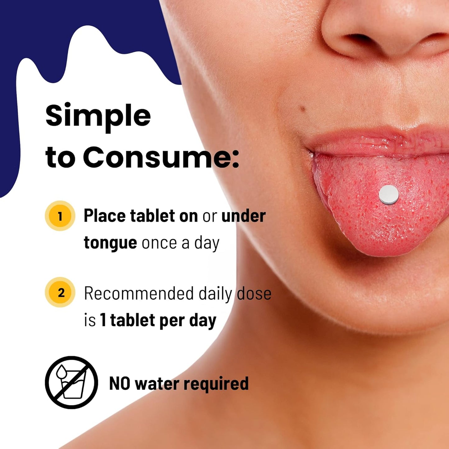 Nutrameltz 輔酶 Q10 (CoQ10) 促進心臟健康和血壓 - 速溶片 100 毫克 - 60 片