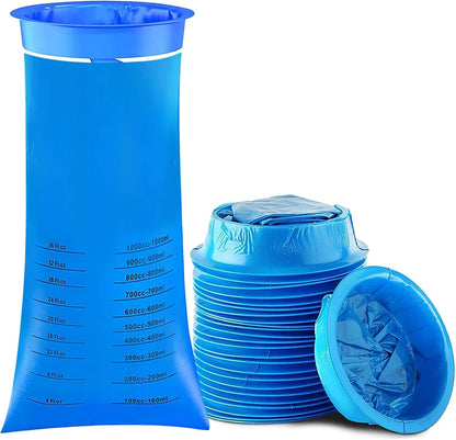 GKYMYZ 24個裝嘔吐袋 成人拋棄式防漏便攜嘔吐袋 拋棄式車上嘔吐袋 嘔吐物嘔吐袋 適用於旅行暈車計程車