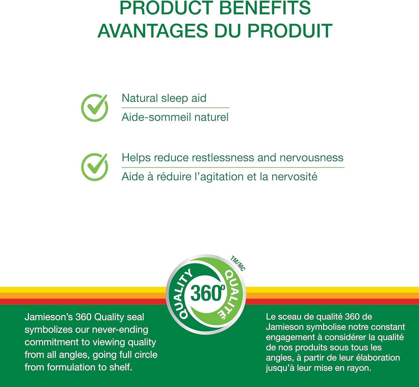 Jamieson 缬草 400 毫克，镇静、不含褪黑素、天然草本助眠，缓解紧张和烦躁。不含麸质，60 粒软胶囊，加拿大制造
