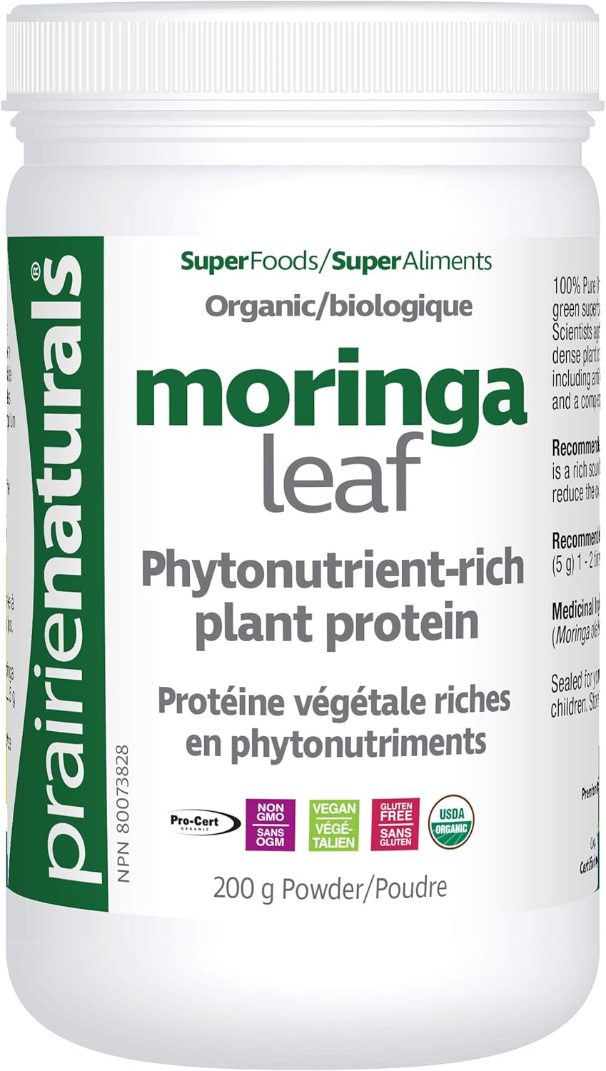 Prairie Naturals Organic Moringa Leaf Powder - 200 Gram