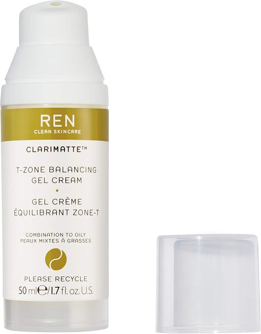 Ren Clean Skincare clarimatte t-zone balancing gel cream, 50ml