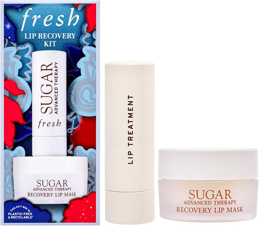 清新唇部修復套裝 0.35 盎司 Sugar Advanced Therapy 唇膜，0.15 盎司 Sugar Advanced Therapy 唇部護理（女士）-2 件