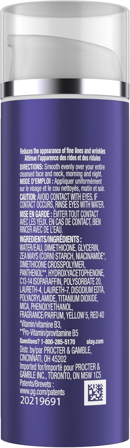 Olay Age Defying Day Face Cream, Anti-Wrinkle 2-in-1 with Face Serum with Vitamin B3, Niacinamide, 50 ml