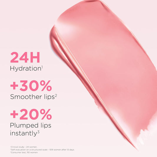 Clarins 娇韵诗 唇油润唇膏，01 Pale Pink | 滋养保湿，丰盈双唇 | 自然透薄光泽 | 含保湿多肽