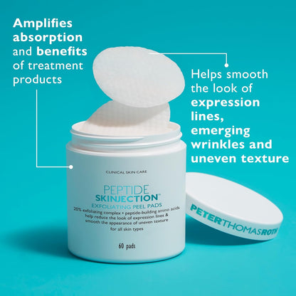 Peter Thomas Roth Peptide Skinjection Exfoliating Peel Pads - All Skin Types Pads Unisex-60 Pc