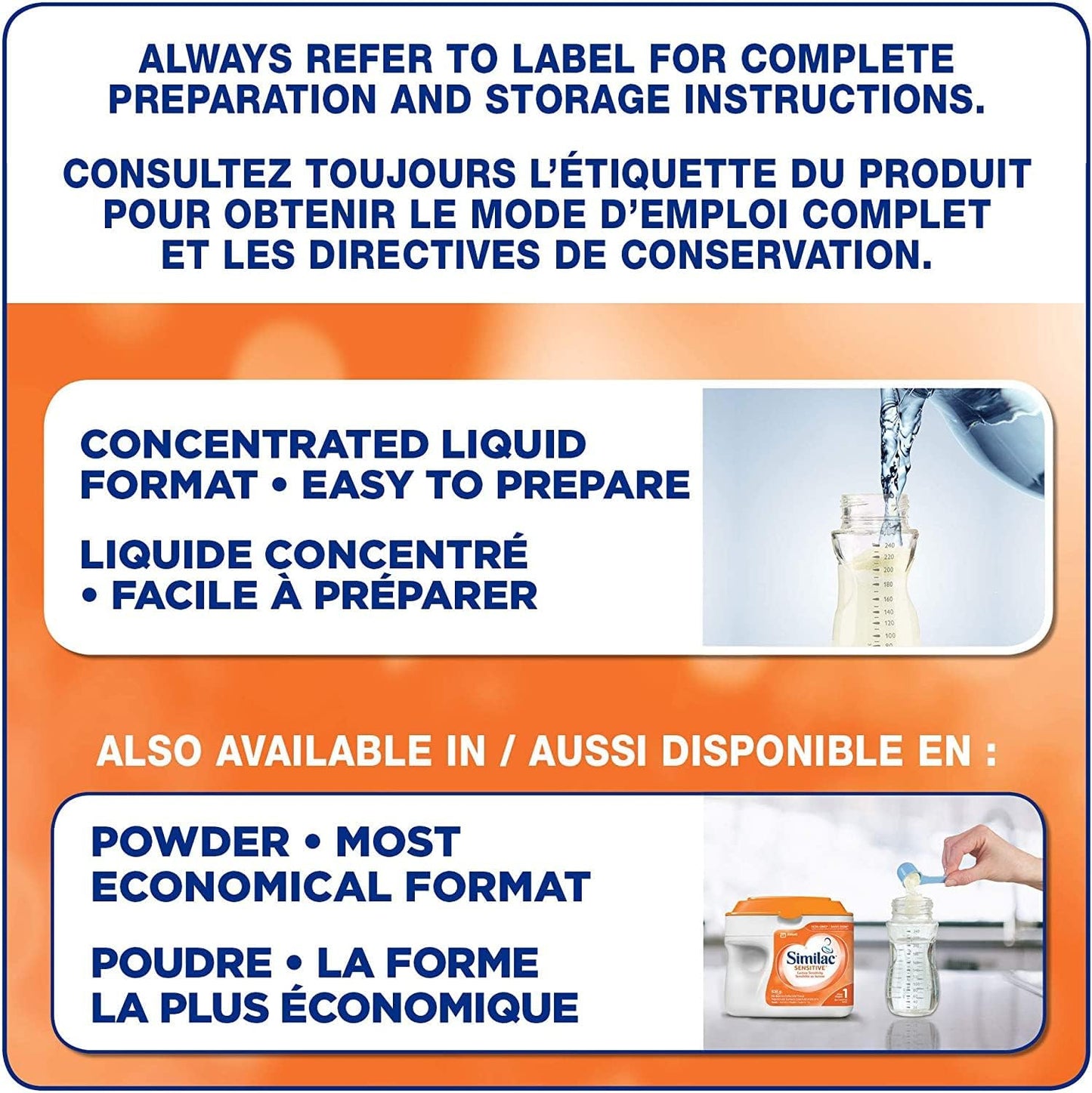 Similac Sensitive 乳糖敏感婴儿配方奶粉，浓缩液，12 x 385 毫升，0+ 个月，橙味，385 毫升（12 包）