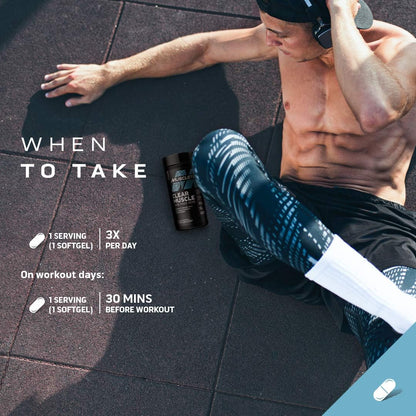 MuscleTech 男女肌肉鍛煉補充劑 - 清晰的肌肉鍛煉恢復補充劑，增強型 HMD - 運動營養鍛煉後恢復和肌肉鍛煉補充劑，42 粒裝