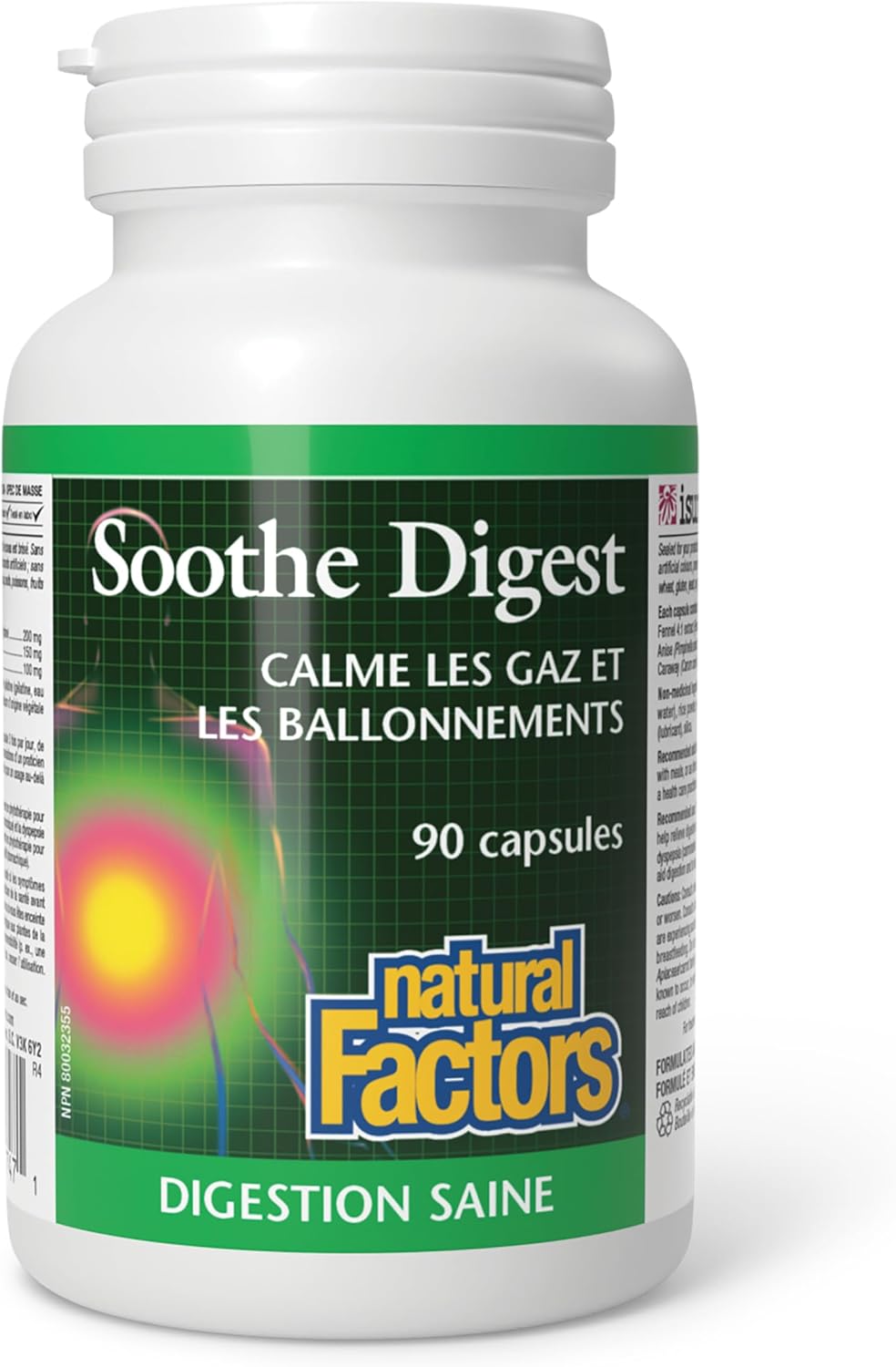 Natural Factors Soothe Digest Capsules, 90-Count