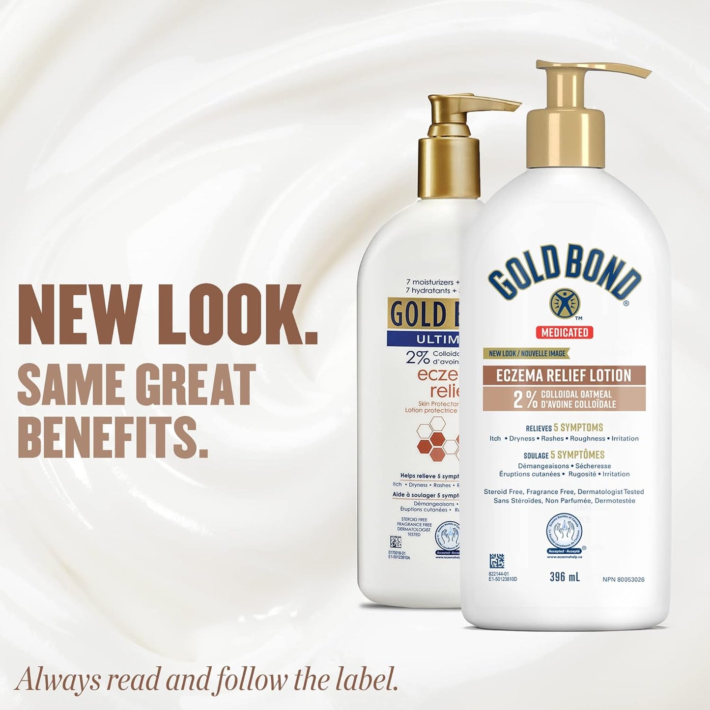 Gold Bond 药用湿疹舒缓乳液 + Gold Bond 药用湿疹舒缓霜