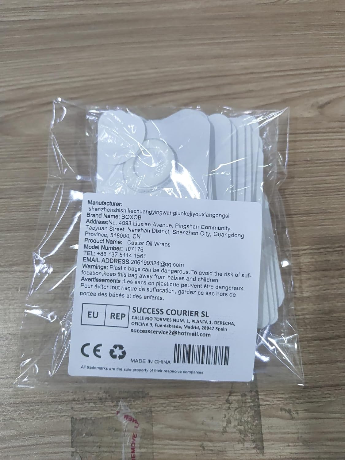 BOXOB 30片装蓖麻油贴片，自粘式护垫，防漏蓖麻油贴片，适用于肚脐关节、肩颈足部，是居家旅行的完美礼物