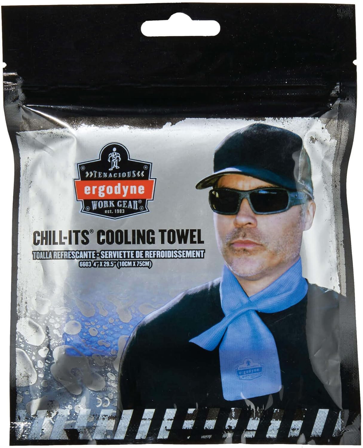 Ergodyne Chill Its 6603 清凉颈巾，持久清凉，2 件装