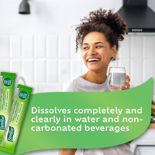 Benefiber On The Go Prebiotic Dietary Fibre Powder, Unflavoured, Stick Packs, Sugar-Free - (28 x 4 g Stick Packs)