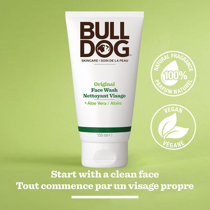Bulldog Skincare Original Face Wash and Cleanser for Men, 150 mL