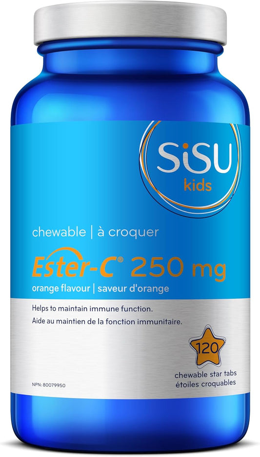 儿童酯化维生素C® 250毫克咀嚼片，橙味