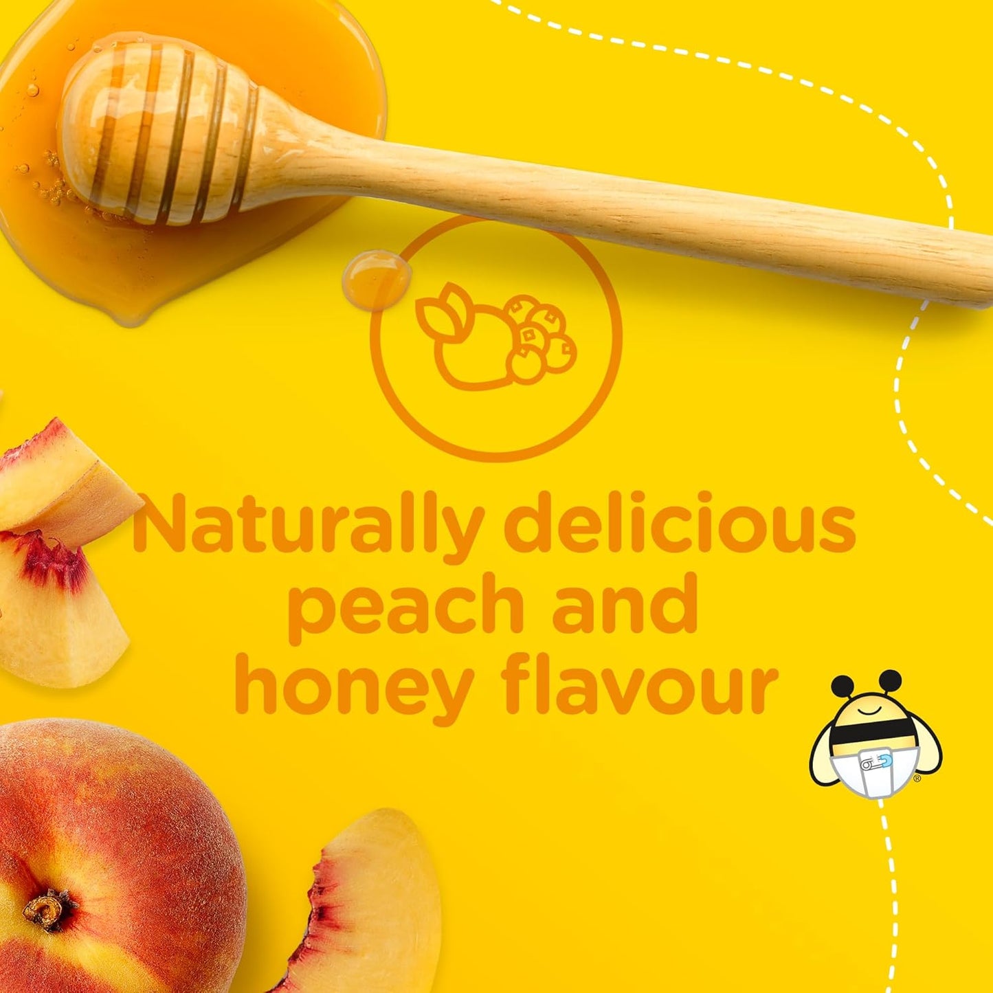 Zarbee's Baby Soothing Cough Syrup, Sore Throat Relief, Naturally Sourced Honey, Dye-Free, Peach & Honey Flavour, 59 mL