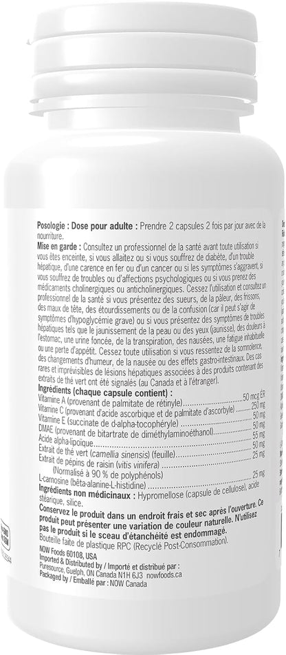 NOW Solutions，抗氧化护肤胶囊，针对性混合维生素 A、C 和 E，60 粒