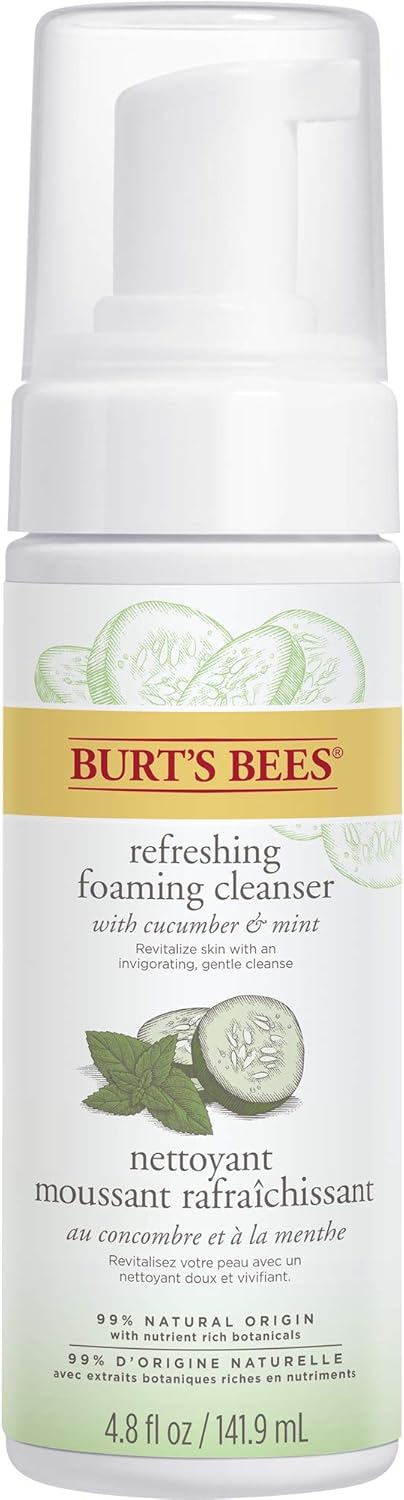 Burt's Bees Refreshing Foaming Face Cleanser with Cucumber and Mint, 142mL (packaging may vary)