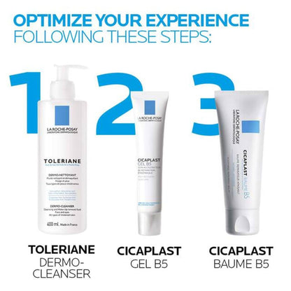 La Roche Posay Cicaplast 臉部凝膠和精華液，適合所有膚質，無香型，皮膚科醫生推薦