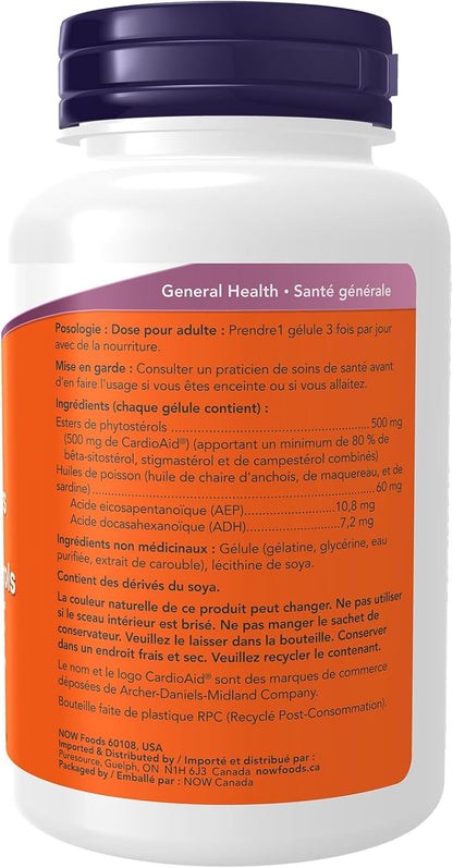 NOW Supplements，β-谷甾醇植物固醇，含 CardioAid-S 植物固醇酯和添加魚油，90 粒軟膠囊