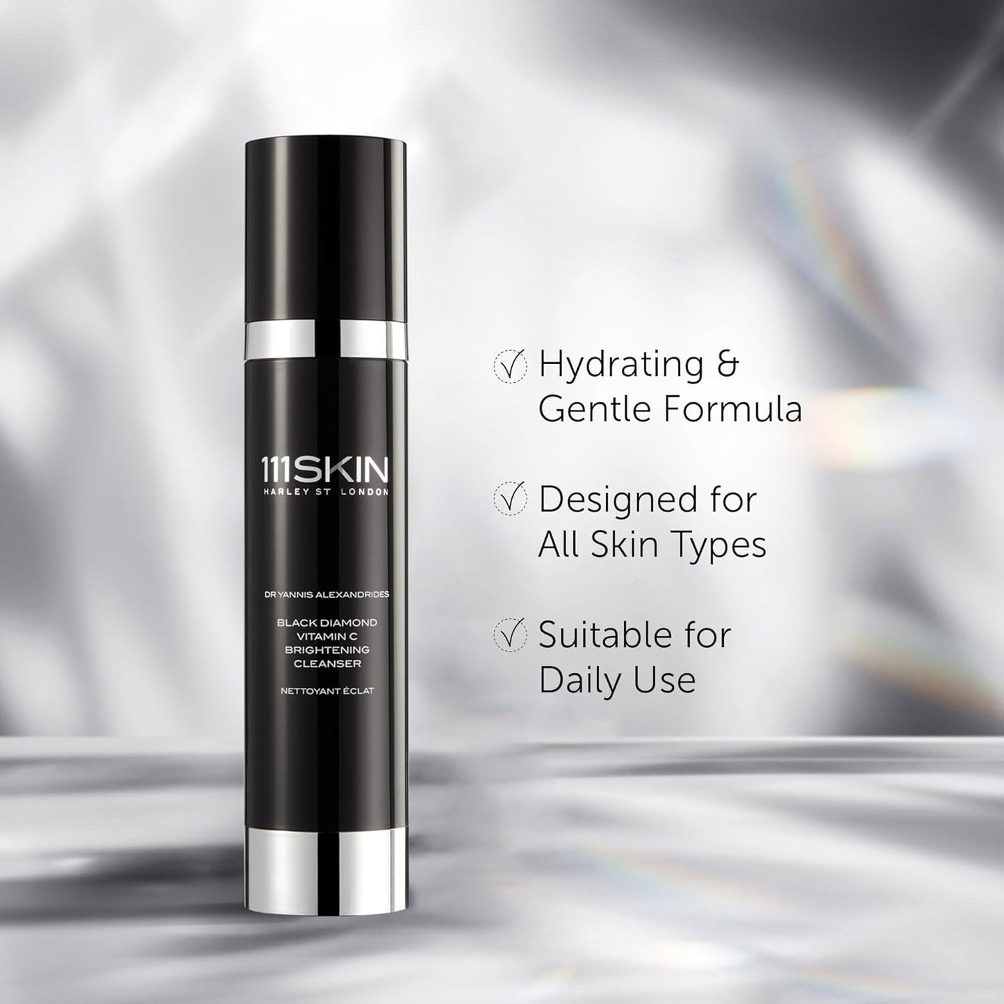 Black Diamond Vitamin C Brightening Cleanser by 111Skin for Unisex - 3.4 oz Cleanser