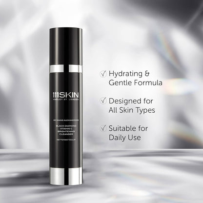 Black Diamond Vitamin C Brightening Cleanser by 111Skin for Unisex - 3.4 oz Cleanser