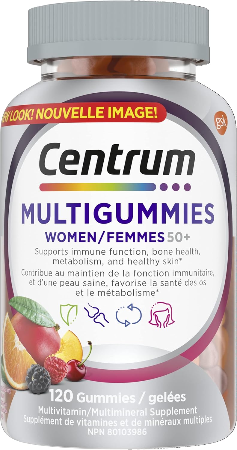 Centrum 善存男女 50 岁以上复合维生素/矿物质软糖 | 适合 50 岁以上成人