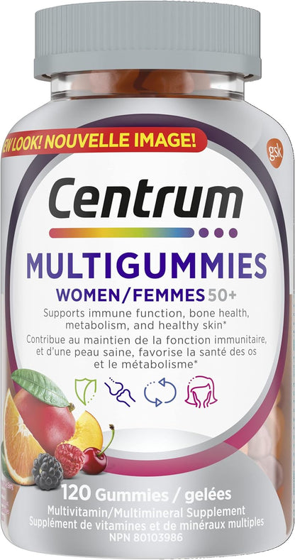 Centrum 善存男女 50 岁以上复合维生素/矿物质软糖 | 适合 50 岁以上成人