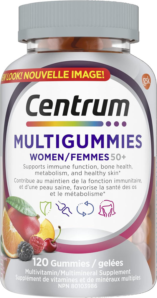 Centrum 善存男女 50 岁以上复合维生素/矿物质软糖 | 适合 50 岁以上成人