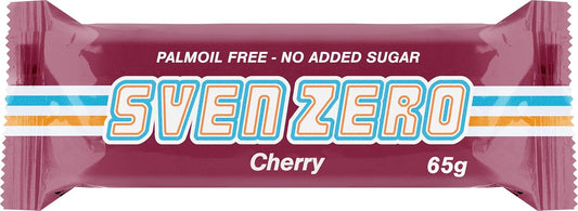 Sven ZERO 純素燕麥棒櫻桃口味 - 20 x 65克 - 無糖、高纖維、無麩質能量零食，含真櫻桃
