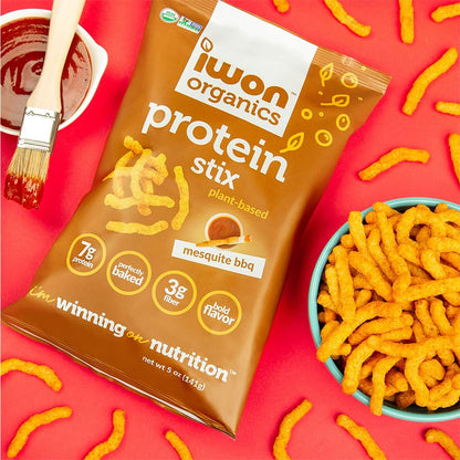 IWON Organics - 家庭装 Mesquite BBQ 烤肉棒 12x142g 棕色