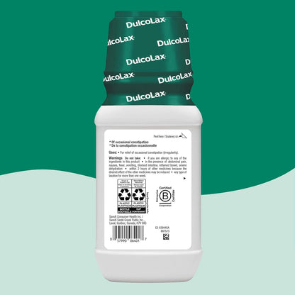 乐可舒液体泻药，温和缓解偶发性便秘，适用于成人和 2 岁及以上儿童，无刺激性，速效泻药，樱桃味，354 毫升瓶装