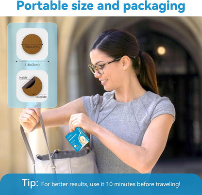 暈車貼，20片裝，適用於汽車、船、飛機等旅行，快速起效