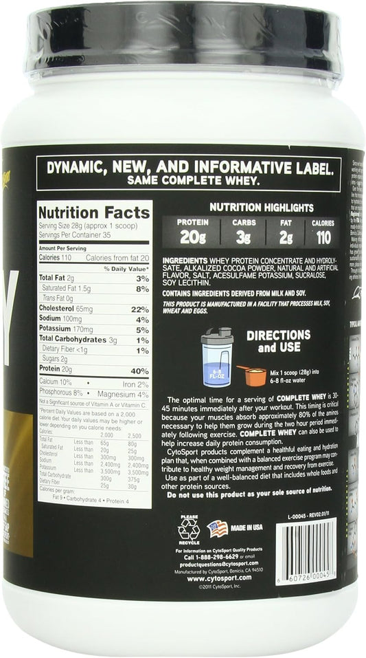 Cytosport Complete Whey Chocolate 2.2 Pound