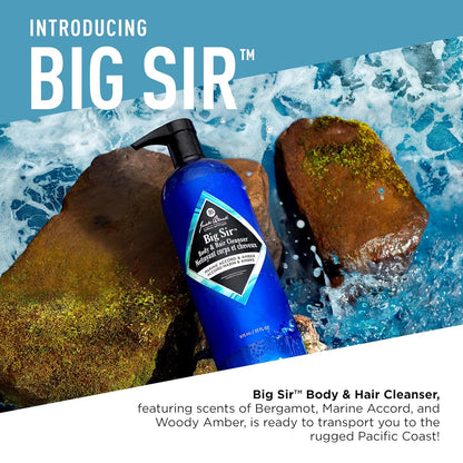 Jack Black - Big Sir Body & Hair Cleanser - Energizing & Moisturizing 2-in-1 Wash - 975ml