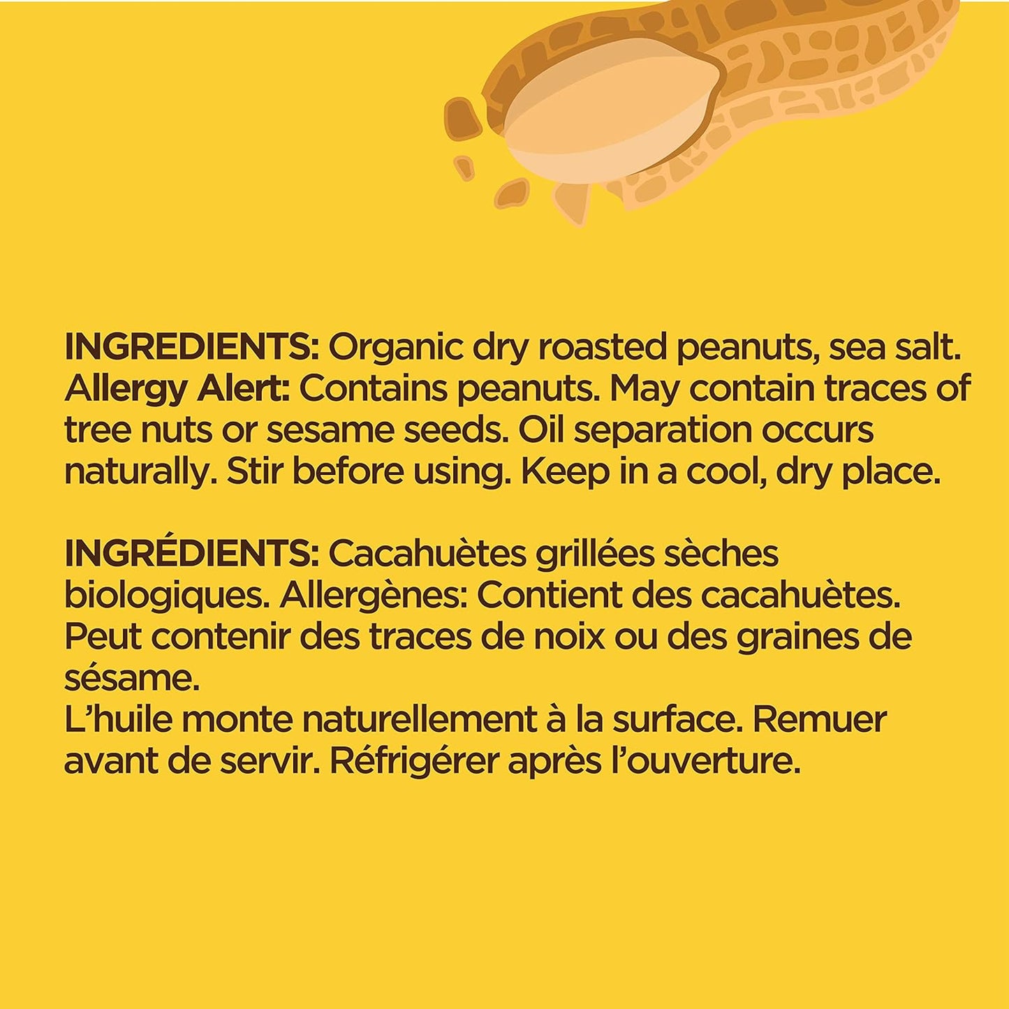 New World Foods Peanut Butter, Crunchy Salted Organic 500g