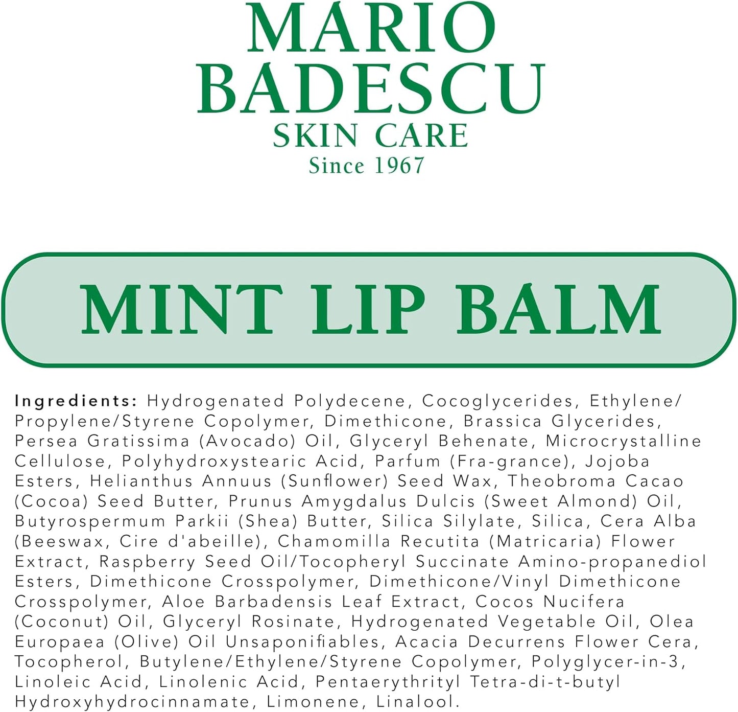 Mario Badescu 薄荷潤唇膏，0.35 盎司