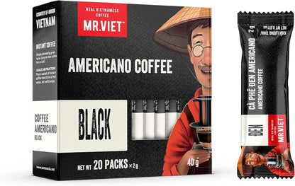 Mr.Viet 高级美式黑速溶咖啡 120 包
