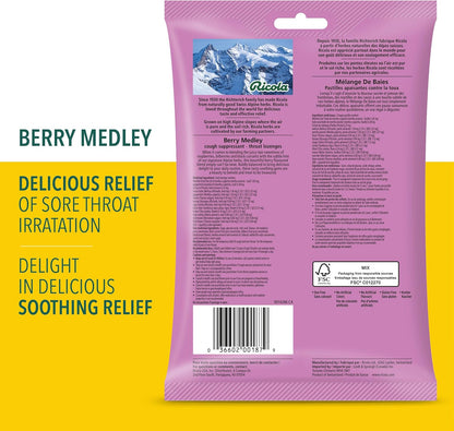 Ricola Berry Medley Throat Drops, 45 Count, Delicious Throat Relief & Care, Oral Anesthetic, Naturally Flavored