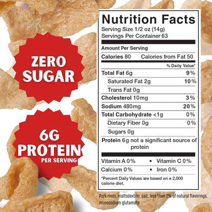 Lowrey's Original Bacon Curls, Microwave Pork Rinds (Chicharrones), 1.75 Ounce Package, 18 Count