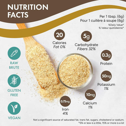 Rootalive - Whole Psyllium Husk, Psyllium Husk Whole Plant-Based Fibre for Digestive Support, Unflavored Superfood Powder with Soluble & Insoluble Fibre, Vegan, Gluten-Free, 454 grams