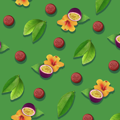 OLLY 每日能量軟糖補充劑 100% 無咖啡因能量維生素 熱帶激情混合維生素 B12、輔酶 Q10 和枸杞 30 天供應量 60 粒軟糖