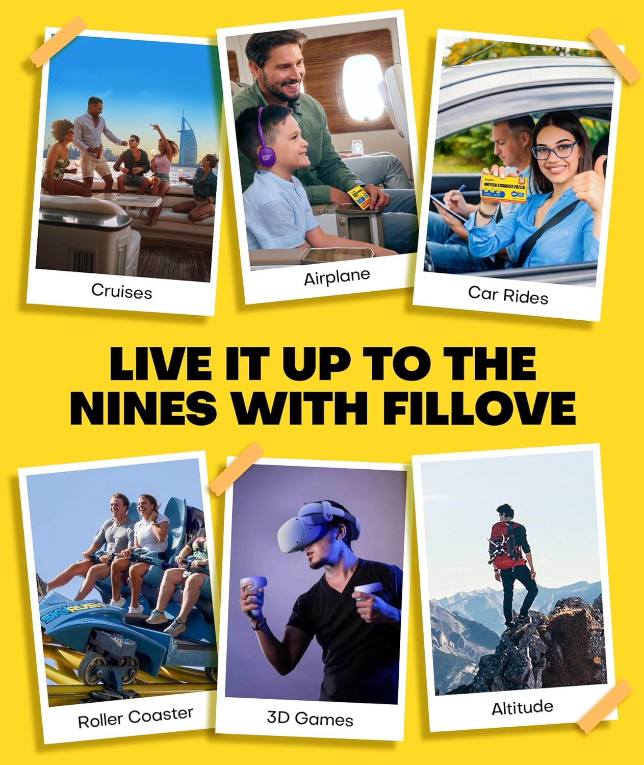 FILLOVE 52片暈車貼，不瞌睡，72小時持久暈船貼，郵輪必備，2025年，100%天然暈車貼，汽車、飛機、輪船高原反應旅行必備品