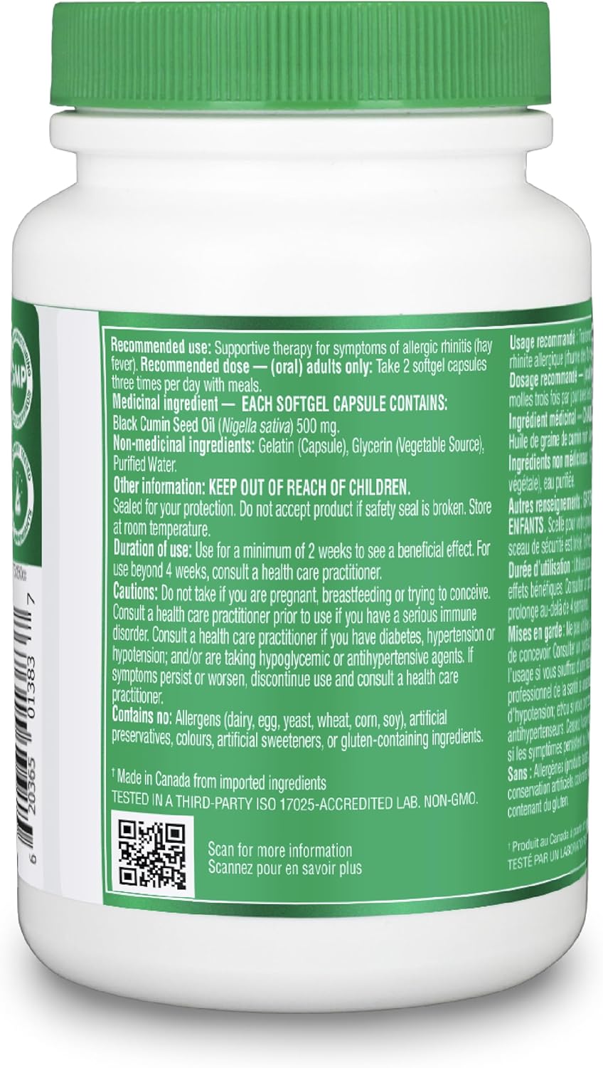 Organika Black Cumin Seed Oil 60 Sftgl