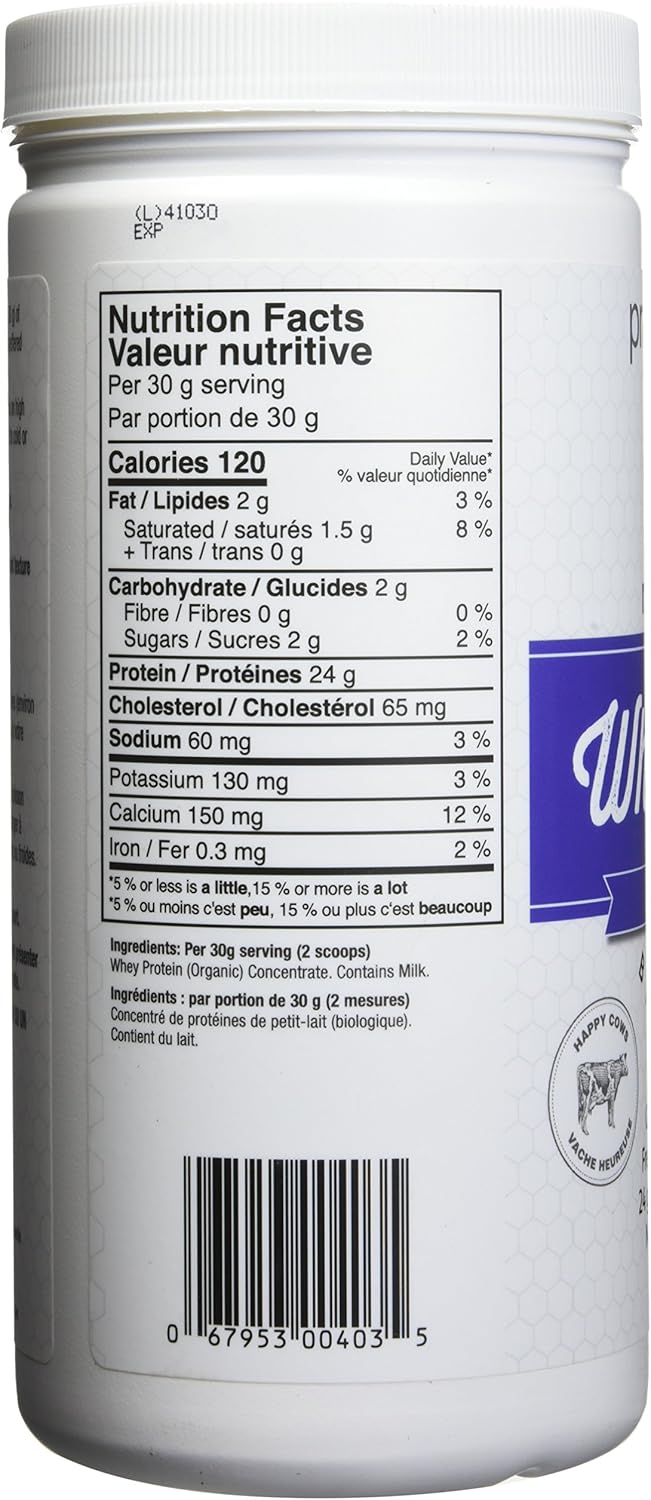 Prairie Naturals Organic Whey Protein, Natural, 300g