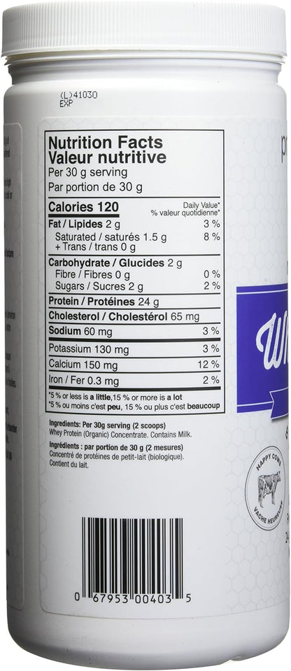 Prairie Naturals Organic Whey Protein, Natural, 300g