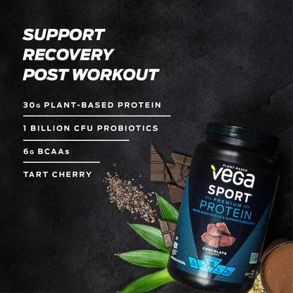 Vega 多合一素食蛋白粉 + Vega Sport Protein 素食蛋白粉（巧克力口味）